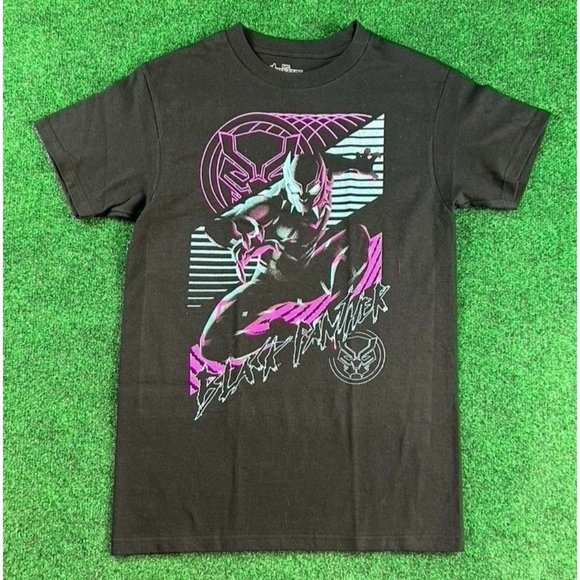 Marvel Avengers Black Panther Short Sleeve Tee T-Shirt Mens‎ Size Small - Picture 1 of 5